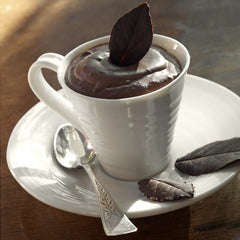 White Porcelain Espresso Cup & Saucer - Set of Two