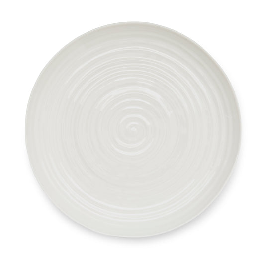 White Porcelain Small Footed Cake Plate