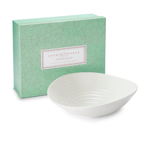 White Porcelain Medium Salad Bowl