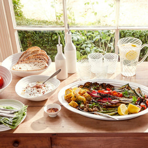 White Porcelain Medium Salad Bowl