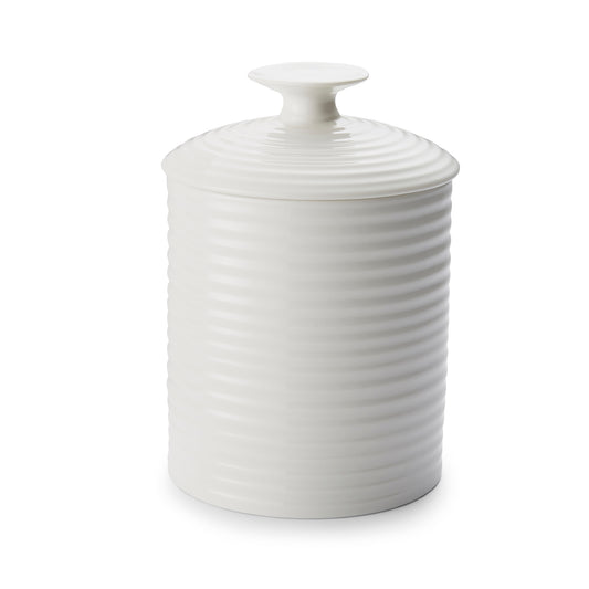 White Porcelain Medium Storage Jar
