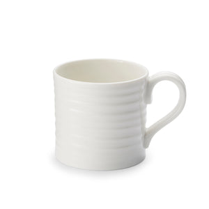White Porcelain Short Mugs- Set of Four
