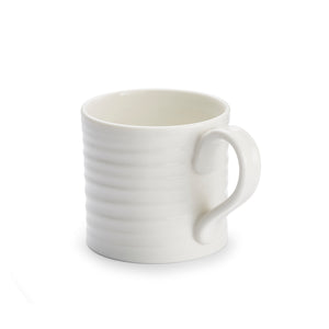 White Porcelain Short Mugs- Set of Four