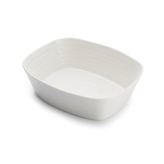 White Porcelain Small Rectangular Roasting Dish