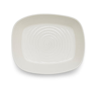 White Porcelain Small Rectangular Roasting Dish