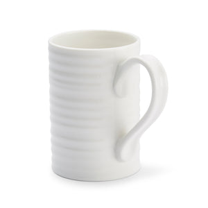 White Porcelain Tall Mugs - Set of Four