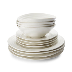 White Porcelain Twelve Piece Dining Set