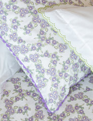 Camelia Double Duvet Cover and 2 Standard Pillowcases Set - Lilac