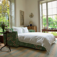 Coco 2.5 seater sofa bed with Knife Edge cushion in Belleville Juniper - Made to Order