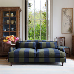 Felix 3 seater sofa in Woodland Stripe - Made to Order