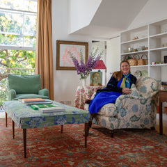 Felix Armchair with Loose Back Cushion in Sea Green Velvet
