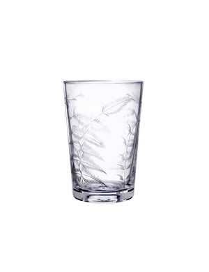Six Tumblers with Fern Design by Vintage List