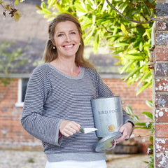 Galvanized Bird Food Tin