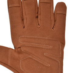Blue Ticking Gauntlet Gloves