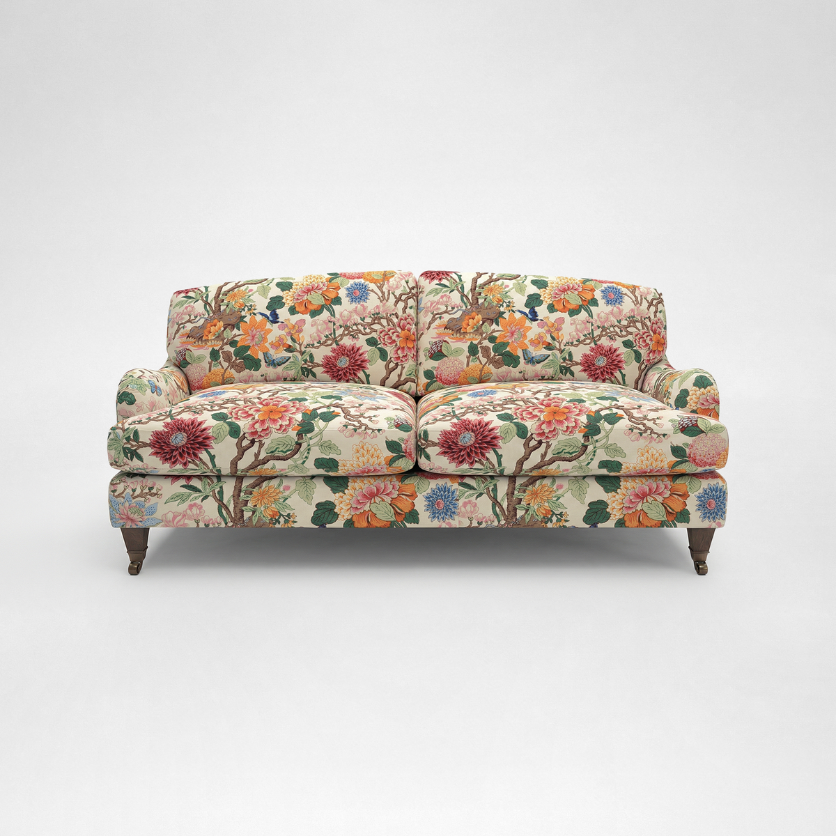 Isobel 2.5 seater sofa with Big Back Cushion in Magnolia Cream Blue