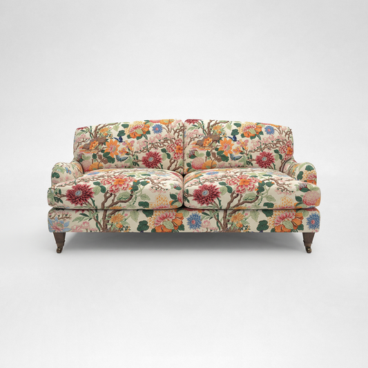 Isobel 2.5 seater sofa with Big Back Cushion in Magnolia Cream Blue