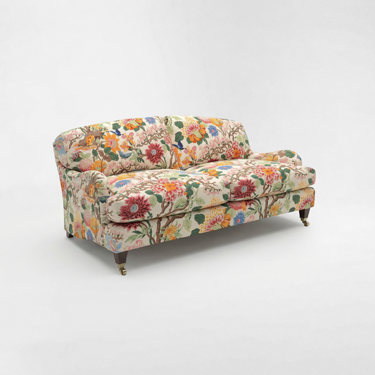 Isobel 2.5 seater sofa with Big Back Cushion in Magnolia Cream Blue