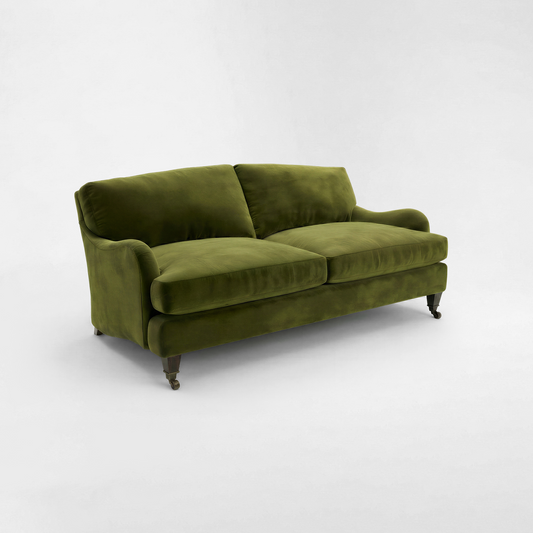 Isobel 2.5 seater sofa with Pelham Moss Velvet