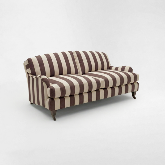 Isobel 2.5 seater sofa in Chocolate Stripes