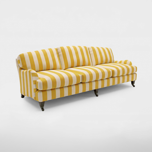 Isobel 4 seater sofa in Dandelion Stripes