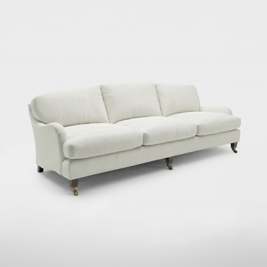Isobel 4 seater sofa in Cotton Linen Cool Coconut