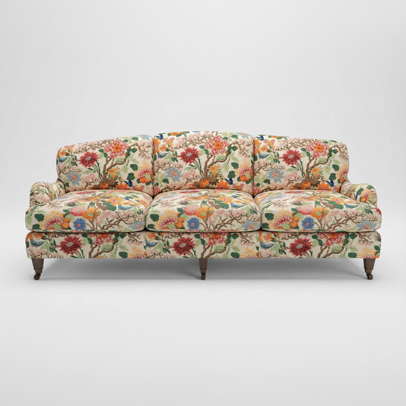 Isobel 4 seater sofa in Magnolia Cream Blue