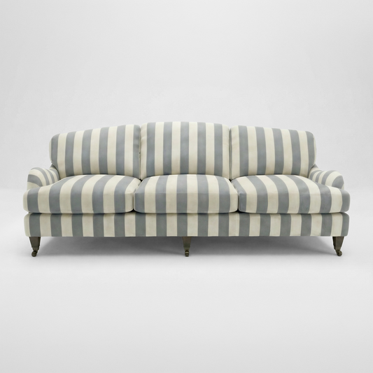 Isobel 4 seater sofa in Garden Grey Stripes