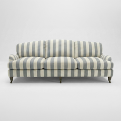 Isobel 4 seater sofa in Garden Grey Stripes
