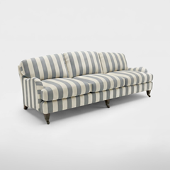 Isobel 4 seater sofa in Garden Grey Stripes