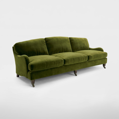 Isobel 4 seater sofa in Pelham Moss Velvet