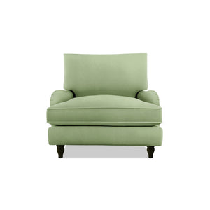 Isobel Armchair with Big Back Cushion in Hemp Linen