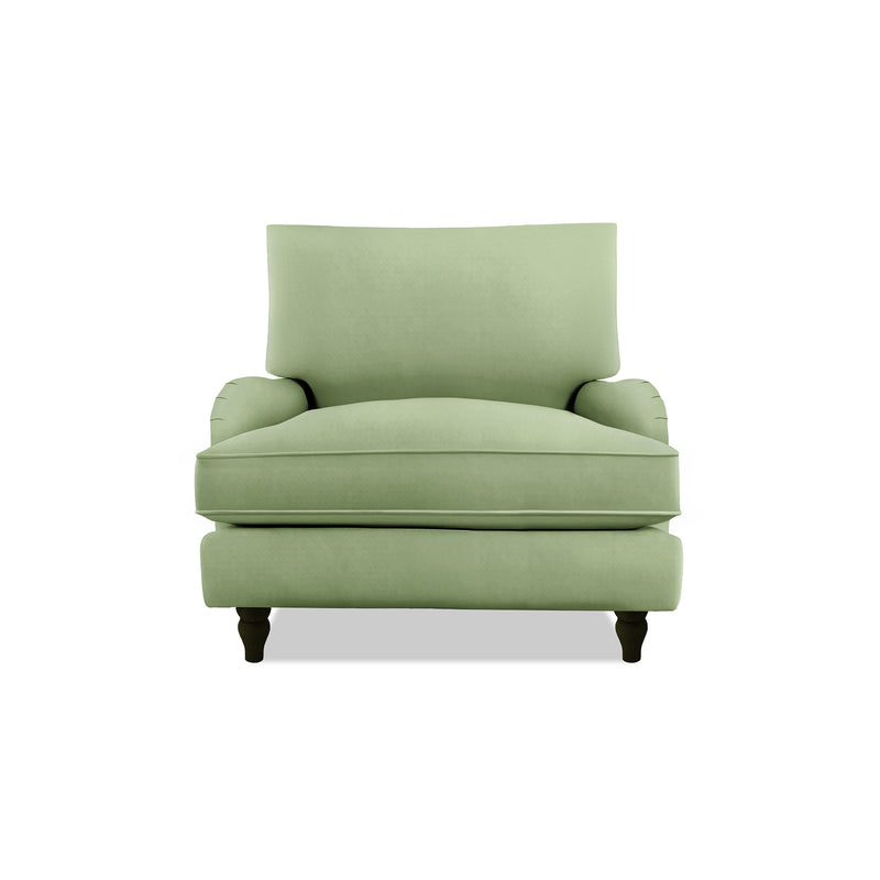 Isobel Armchair with Big Back Cushion in Hemp Linen