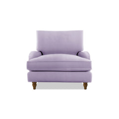 Isobel Armchair with Big Back Cushion in Cotton Linen Sea Salt