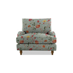Isobel Armchair with Big Back Cushion in Wildwood Duck Egg
