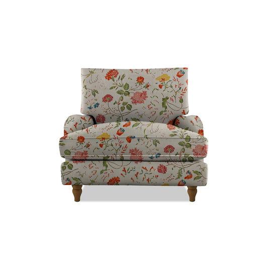 Isobel Armchair with Big Back Cushion in Wildwood Ivory