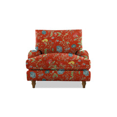 Isobel Armchair with Big Back Cushion in Wildwood Pumpkin