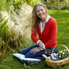Blue Ticking Gardener’s Kneeler