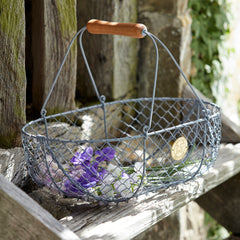 Large Grey Harvesting Basket