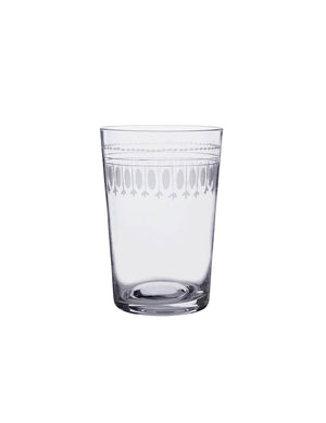 Six Tumblers with Ovals Design by Vintage List