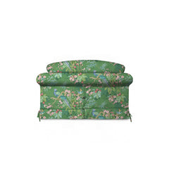 Salthrop Loveseat with Big Back Cushion in Juniper with Pine Velvet Trim