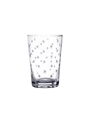 Six Tumblers with Stars Design by Vintage List