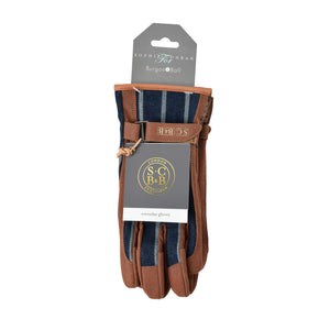 Blue Ticking Everyday Gardener's Gloves