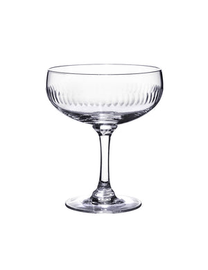 Four Cocktail Glasses with Spears Design by Vintage List