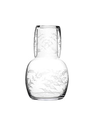 Carafe and Glass with Fern Design by Vintage List