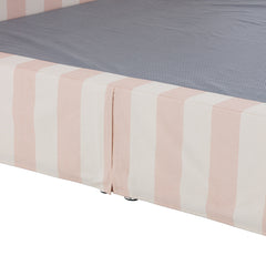 Celeste Bed in Blush Ivory Stripe