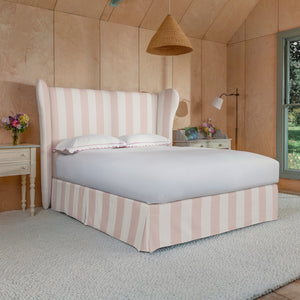 Celeste Bed in Blush Ivory Stripe