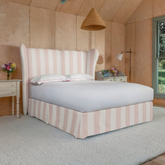 Celeste Bed in Blush Ivory Stripe