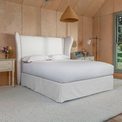 Celeste Bed in Cotton Linen Snow Drop