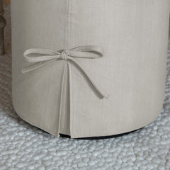 Lullabelle Bedside Drum in Natural Linen