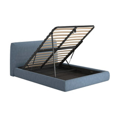 MIRA King Ottoman Bed in Blue